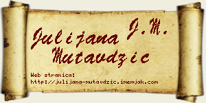 Julijana Mutavdžić vizit kartica